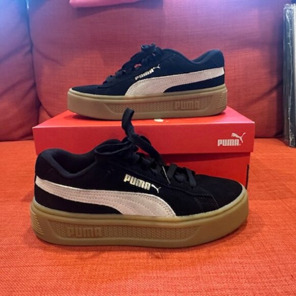 PUMA Women's Smash Platform V3 Suede Sneakers - Picture 4 of 7